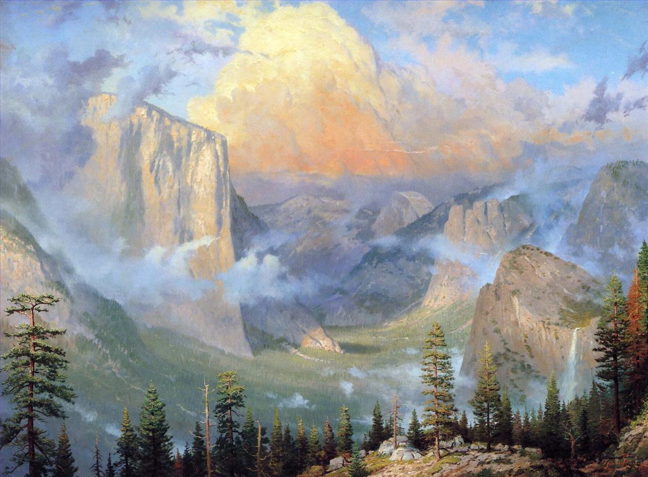 Yosemite Valley Thomas Kinkade Ölgemälde